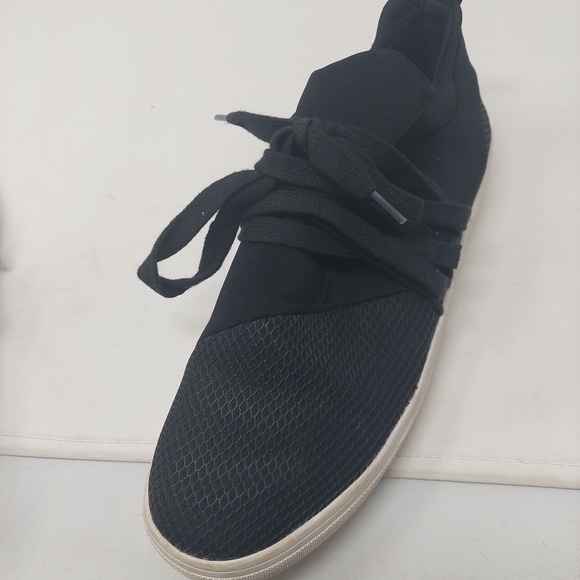 Steve Madden Lancer Black Knit Mid Top Fashion Sneakers Comfort Shoes Size 10 M - Picture 9 of 10